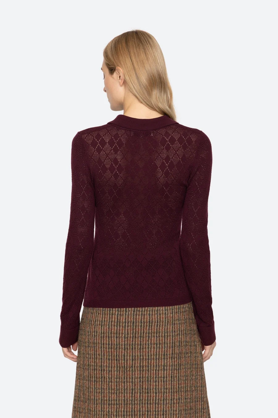 Jane Argyle Polo - Burgundy