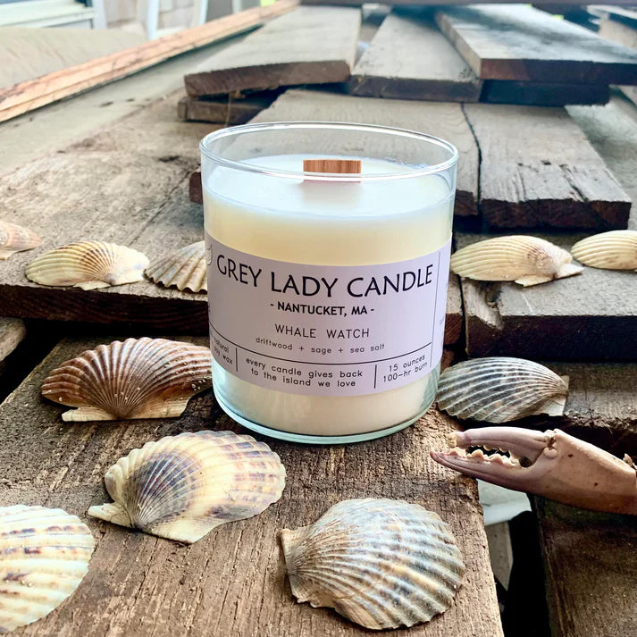 Grey Lady Candle - Whale Watch