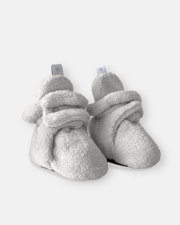 Baby Bootie Slippers - Plush Pearl