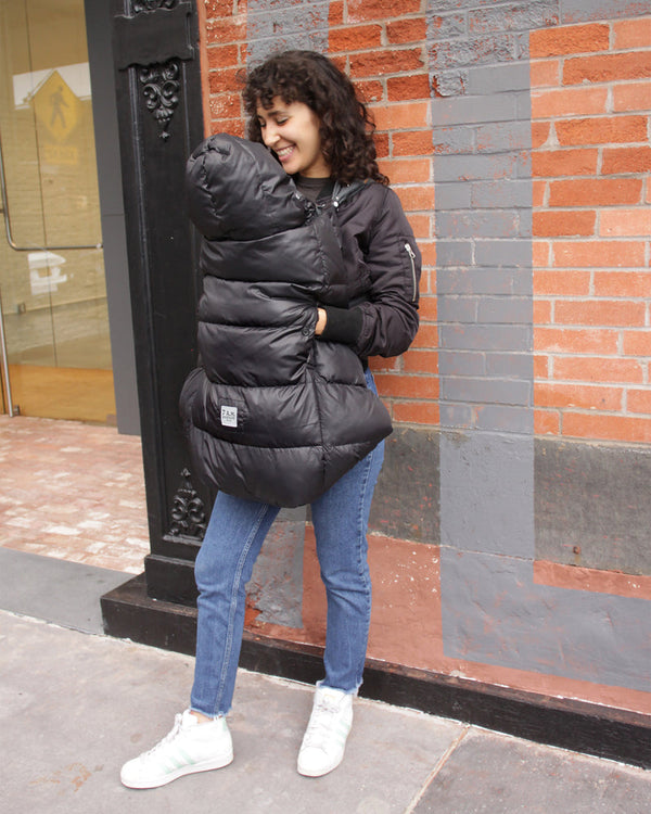 K-Poncho Heavyweight - Black Plush
