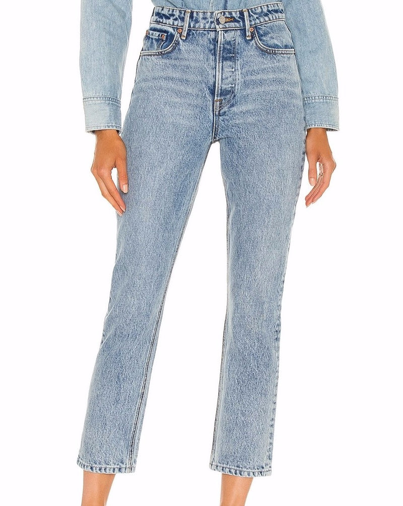 Karolina High Rise Straight Crop - Larchmont