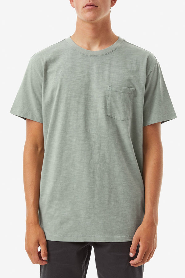 Slub Base Tee - Gray Green