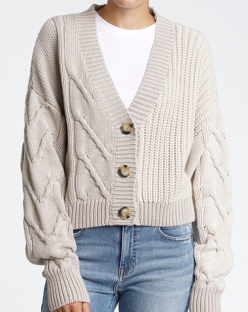 Lori V-Neck Cardigan - Broken Bones