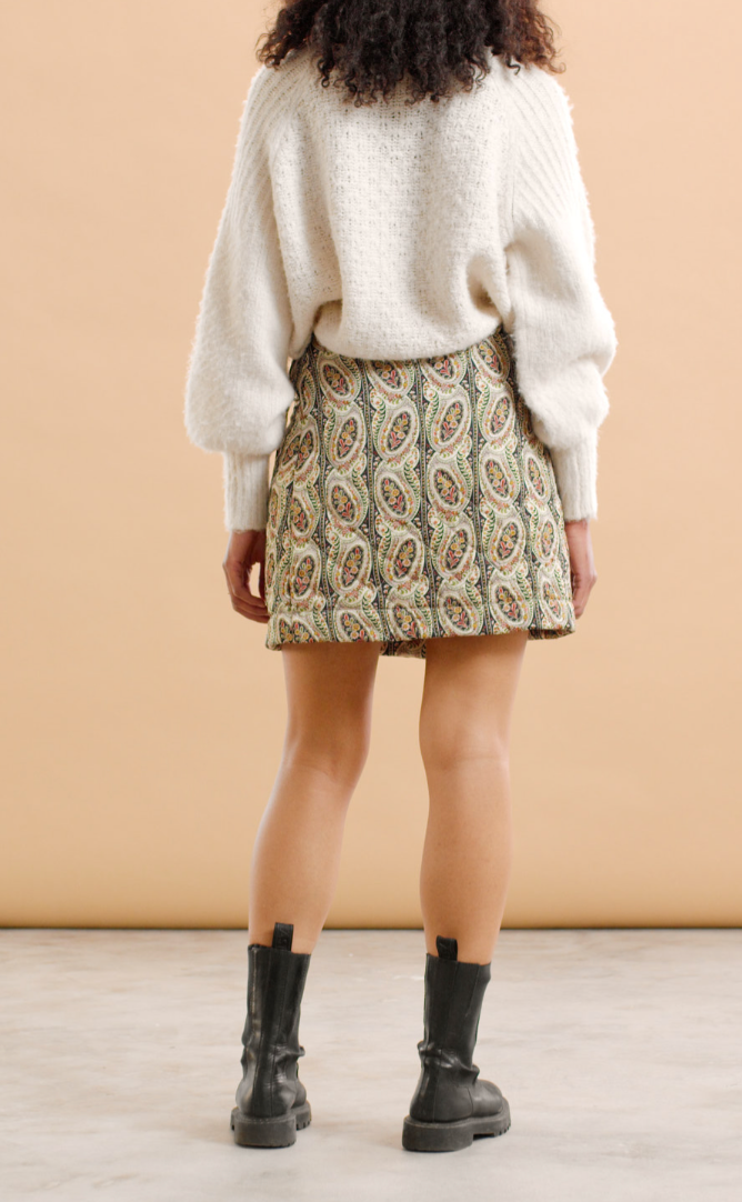 Autumn Drape Skirt - Paisley