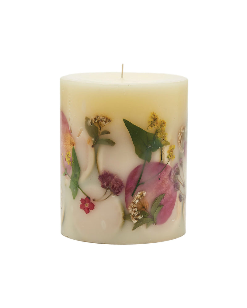 Small Round Botanical Candle - Lemon Blossom & Lychee