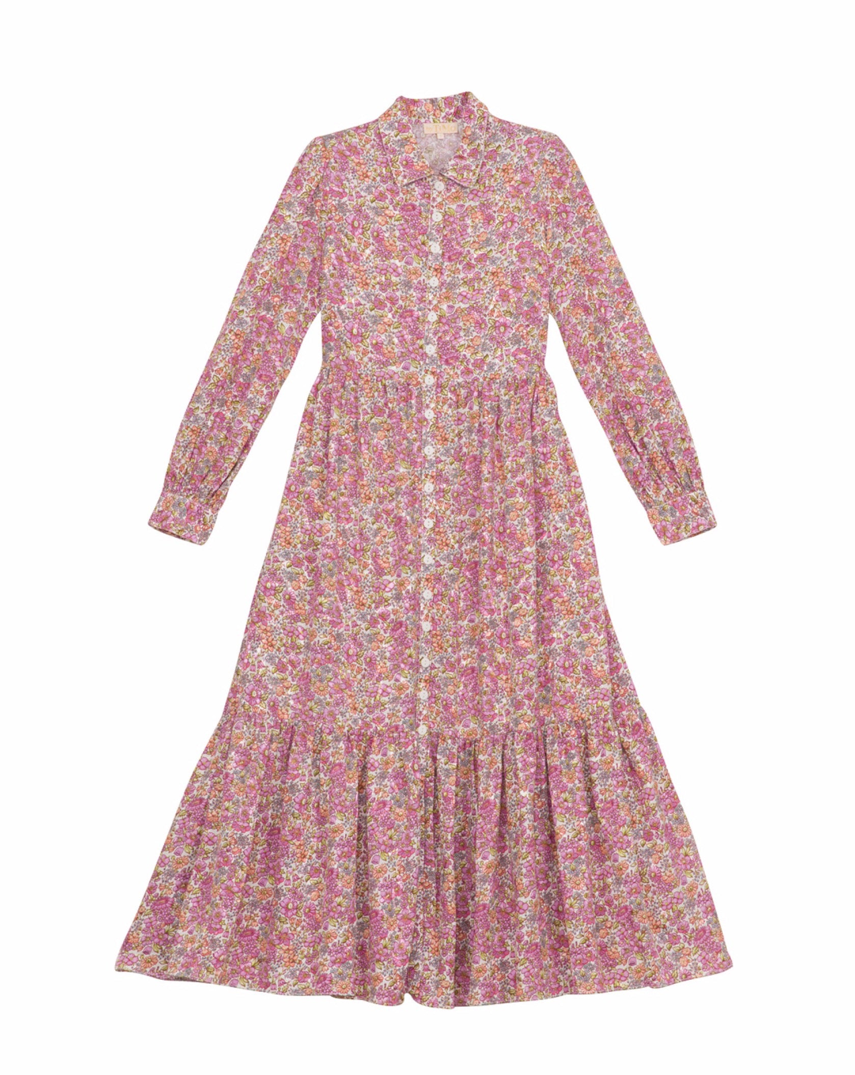 Cotton Jacquard Shirt Dress - Light Field