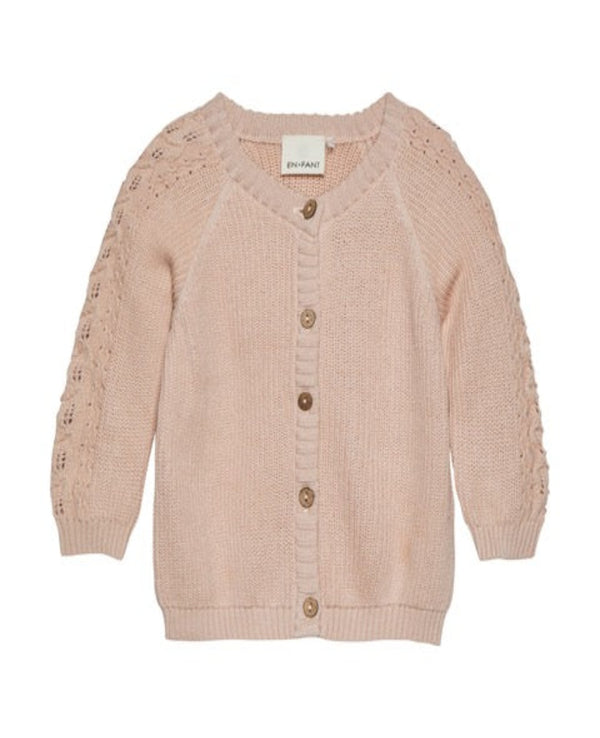 Knitted Cardigan - Cameo Rose